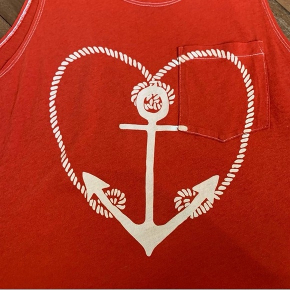 Wildfox Red Heart Rope Anchor Tank Top size xs - Picture 2 of 7